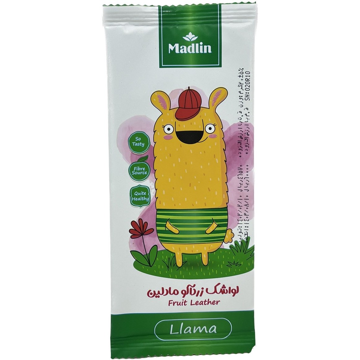 مادلین لواشک زردآلو طرح لاما20گ